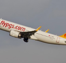 Airbus A320 Neo von Pegasus: Die Airline leitete Flüge um.