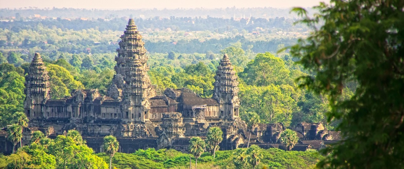 Kambodschas berühmte Tempelanlage Angkor Wat: Air Asia wird im Land aktiv.