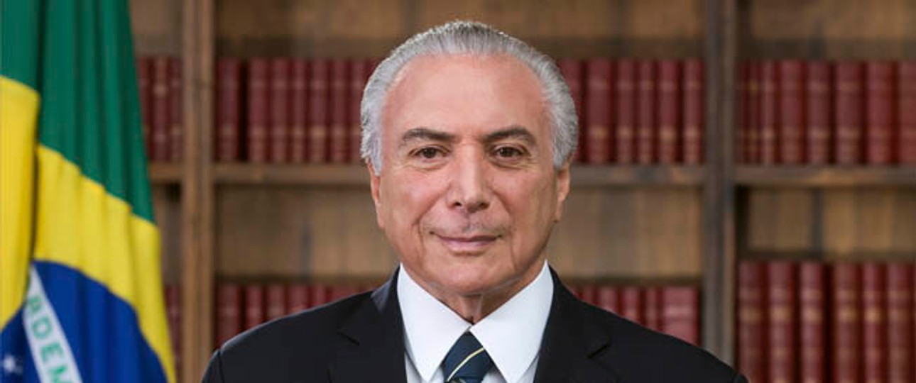 Brasiliens Präsident Michel Temer: «Unter meiner Regierung wird Embraer nie verkauft».