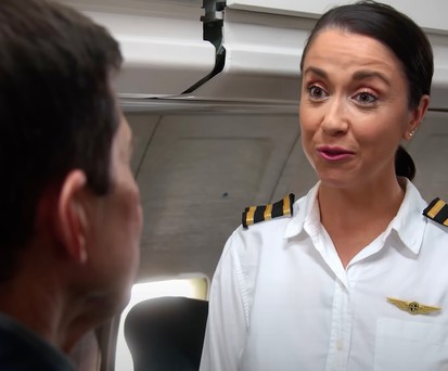 Der Business-Class-Passagier, der nicht mit einer Pilotin fliegen will