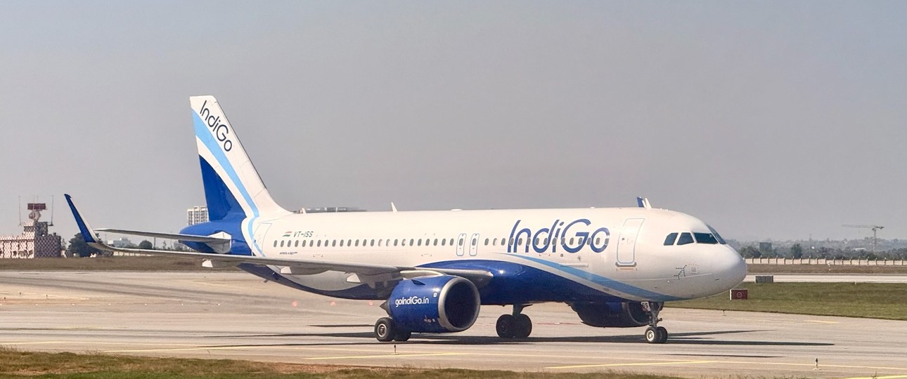 Airbus A320 von Indigo: Der Flugplan der Airline ist fast komplett zusammengebrochen.