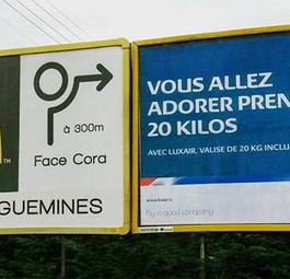 Mc Donald's und Luxair: Eine witzige Kombi.