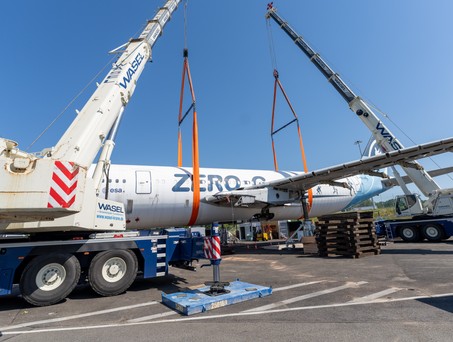 Airbus A300 Zero G am Flughafen Köln/Bonn: Die Zero-G wird nach zehn Jahren am Airport zerlegt.