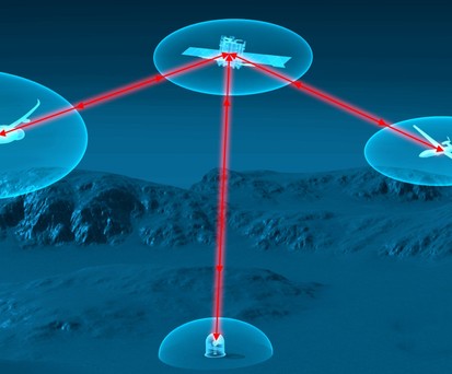 Skizze von Airbus: «Laserkommunikations-Technologien sind die nächste Revolution.»