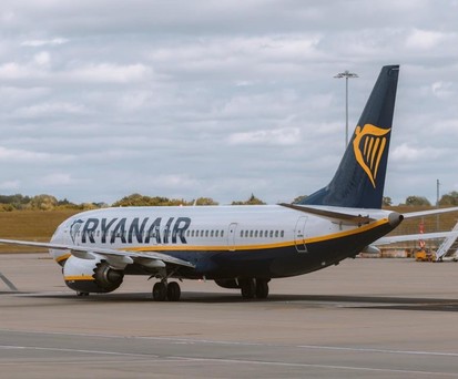 Boeing 737 von Ryanair: Probleme über Österreich.