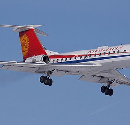 Tu-134A von Kyrgyzstan Airlines: Crash in dichtem Schneetreiben.