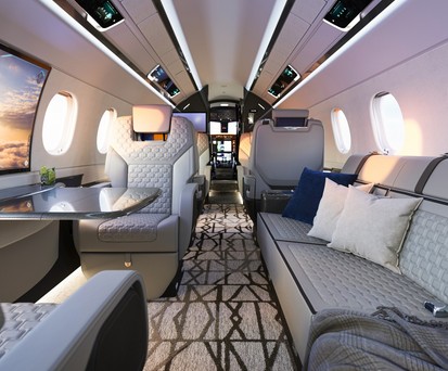 Praetor 600E: Highlight ist das neue «Smart Window».