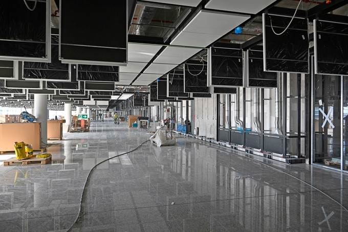 Der Innenausbau schreitet voran.