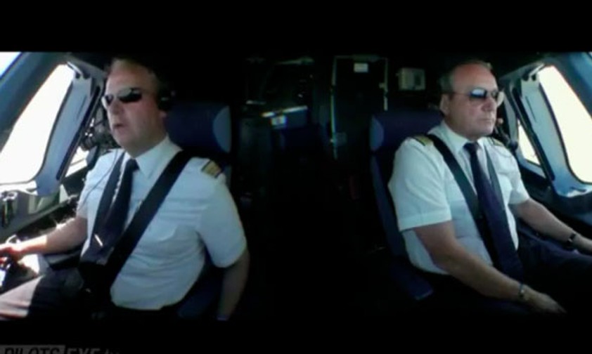 A380-Cockpit: Auch die Unterhaltungen wurden aufgezeichnet.