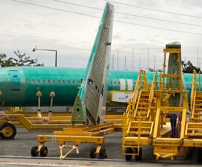 Rumpf und Leitwerk von Boeing 737 Max: Die Verbindung ist das Problem.