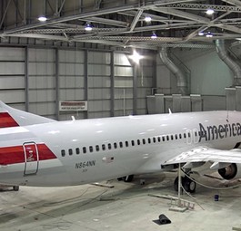 Lackierung bei American Airlines: Alles geschafft.