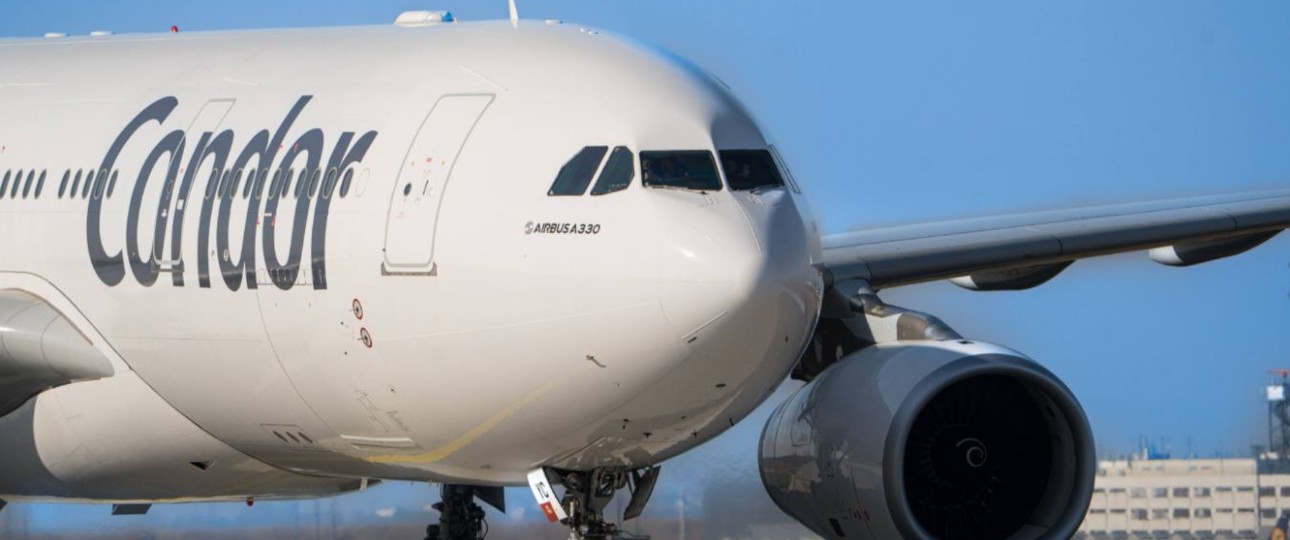 Condors Airbus A330 mit dem Kennzeichen D-AIYC: Der Flieger wurde gründlich untersucht.
