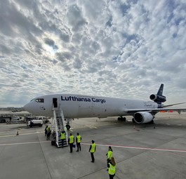 Empfang nach dem letzten Flug.