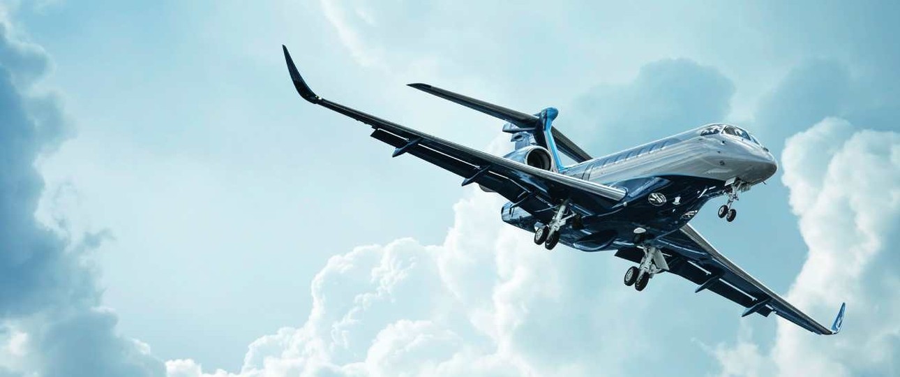 Eine Embraer Praetor 600 im Flug: Der brasilianische Hersteller will eine größere Businessjet-Familie auf den Markt bringen.