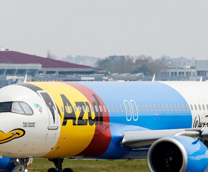 Quack: Hier rollt der Airbus A320 Neo im Donald-Design.