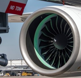 An einem Airbus A321 Neo: GTF-Triebwerk von Pratt &amp; Whitney.