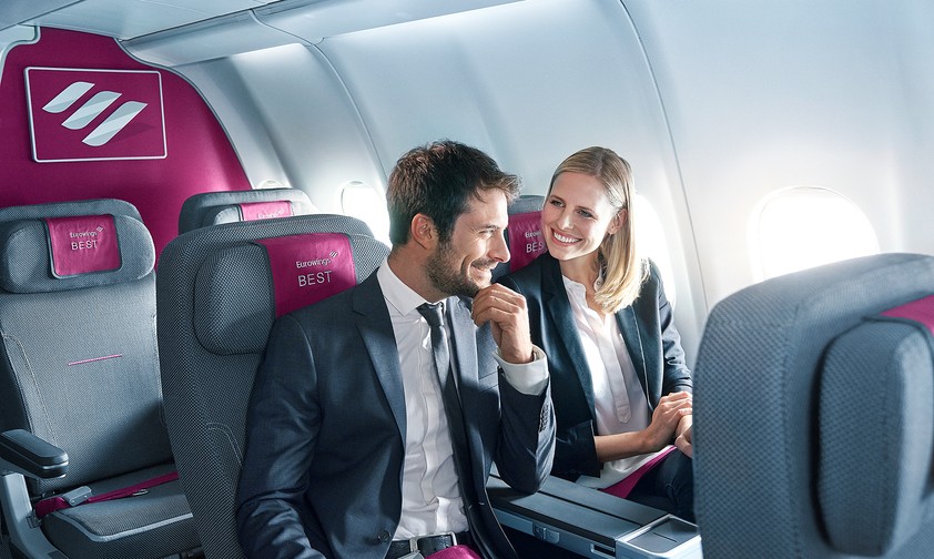 Fluggäste mit Best-Tarif: Eurowings hat das Angebot aufgefächert.