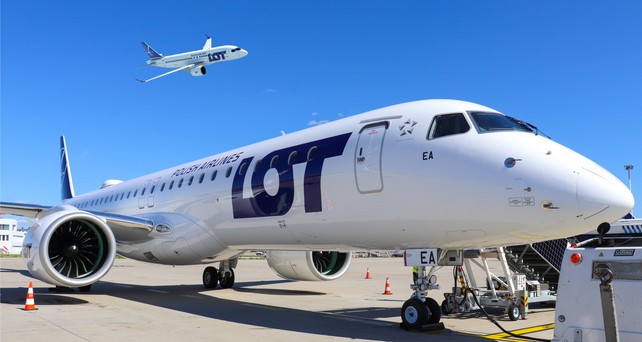lot embraer e2 airbus a220