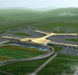 Der neue Hub in Kunming. Die meisten Flughäfen werden jedoch als kleine Regionalplätze für Zubringerflüge geplant.