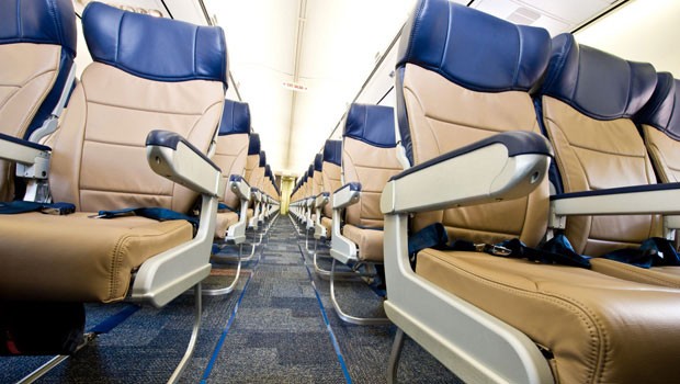 Neue Sitze in blau und beige: Die Evolve-Kabine von Southwest.