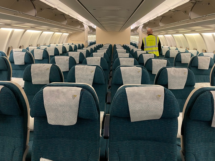 Geräumiger 34-Zoll-Abstand bietet die Economy Class