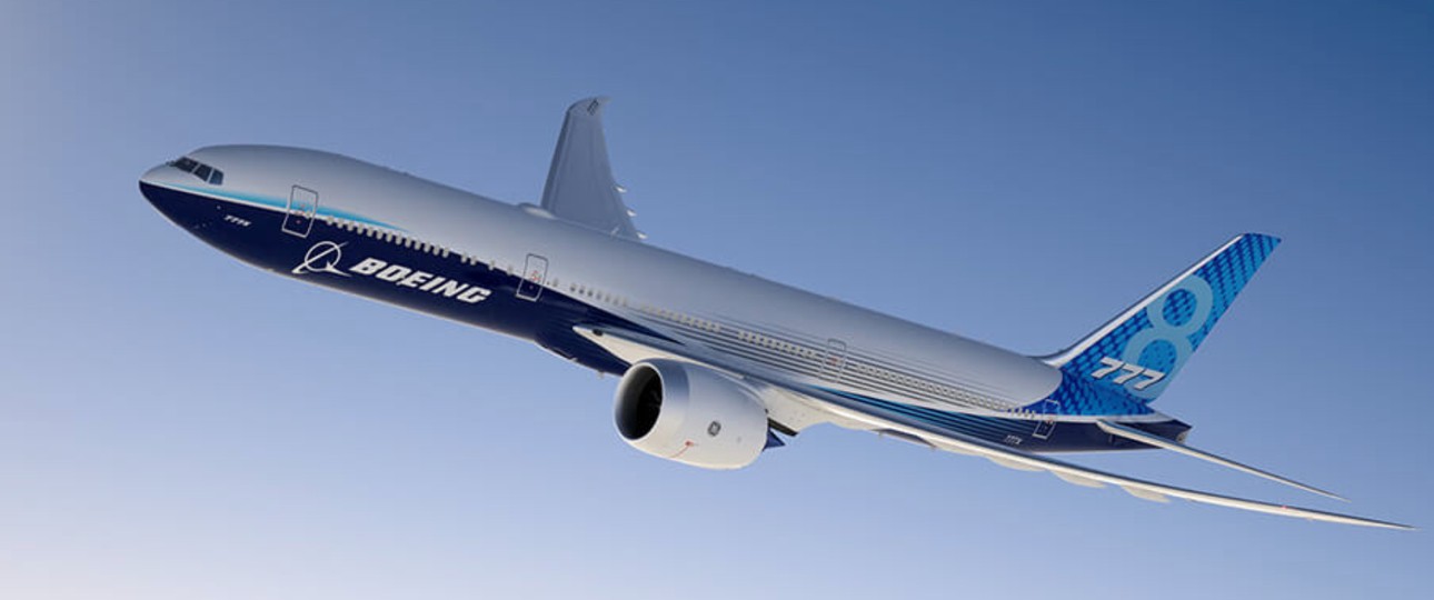 Boeing 777-8: So soll die kleinere 777X-Variante aussehen.