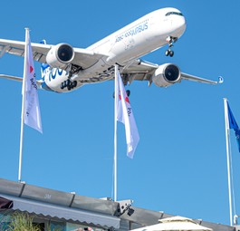 Airbus A350-1000 bei der Paris Air Show 2019: Ist auch 2023 wieder dabei.