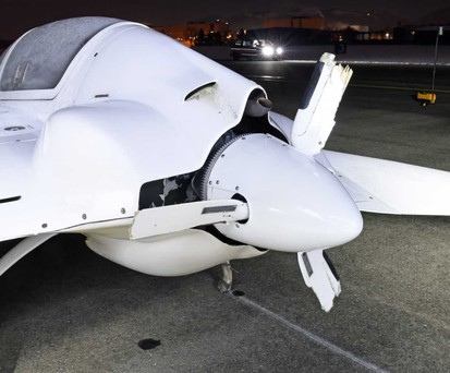 Gyroflug SC01 Speed Canard: Die Propellerblätter sind abgebrochen.