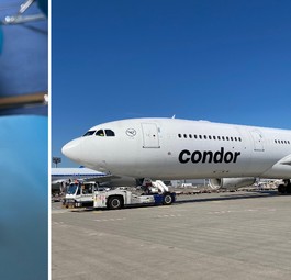 Rechts die 9H-SMD von Smart Lynx, links ein Bild aus der Kabine der 9H-SMF: Beide sind für Condor im Einsatz.