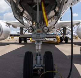 Fahrwerk eines Airbus A220: Bald für Croatia Airlines unterwegs.