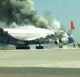Die Iljuschin Il-96: Brand aus ungeklärten Gründen.