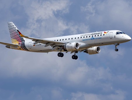 Embraer E190 von German Airways: Der Geschäftsführer Technik blieb nur kurz.