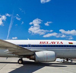 Flugzeug von Belavia: Darf nicht mehr nach St. Petersburg.