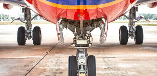 Bauch eines Jets von Southwest: Der Pilot hat sich verflogen.