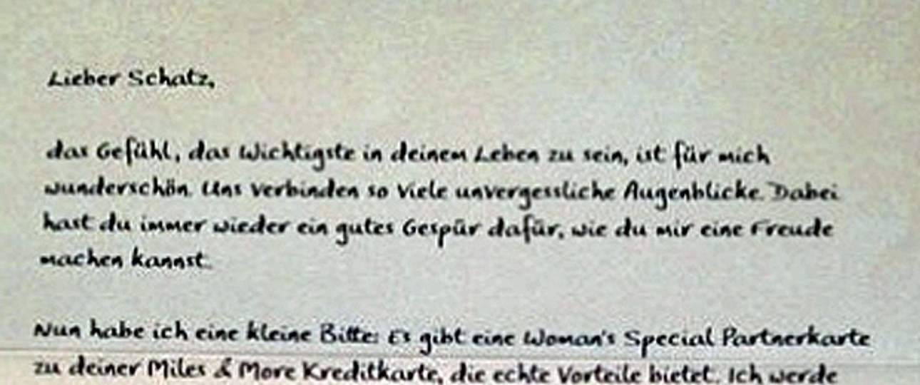 Lufthansa (2012): Ein wohl als Parodie gemeinter Brief einer Frau an ihren Mann wurde rasch als sexistisch und dumm taxiert. Die Kampagne wurde gestoppt.