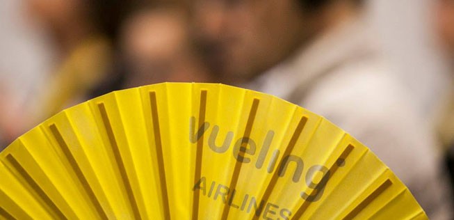 Werbeprodukt von Vueling: Die Fluglinie wurde in Italien bestraft.