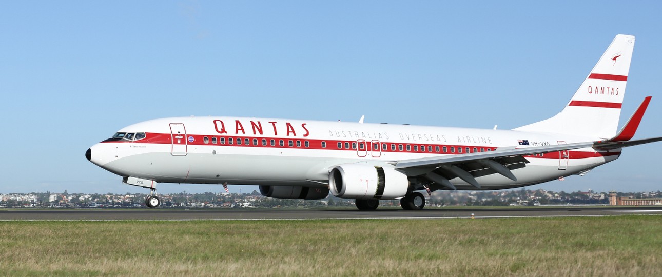 Boeing 737-800 von Qantas in Retro-Bemalung: Die Flieger werden ab Mitte des Jahrzehnts ersetzt.