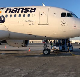 Airbus A319 mit dem Kennzeichen D-AILU: Am 16. Januar kam der Flieger in München an, ...