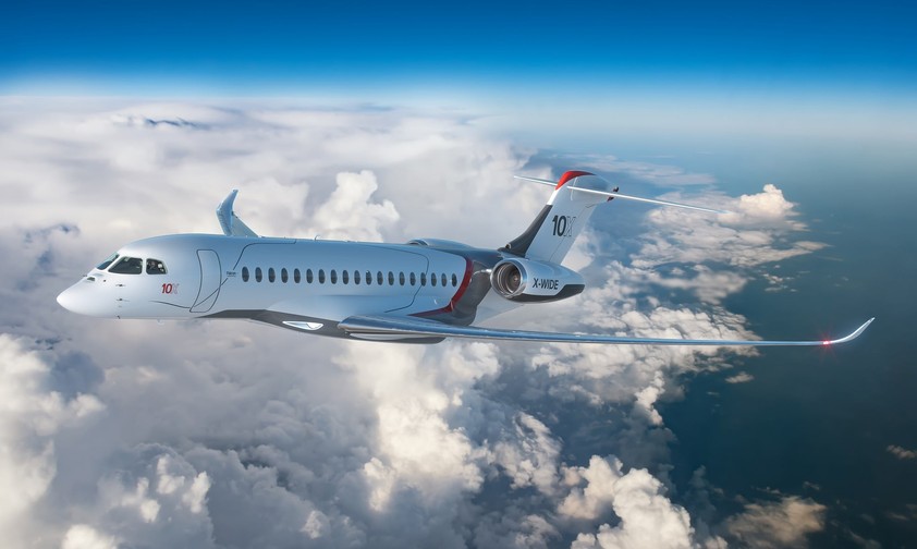Dassaults neuster Businessjet: Mit der Falcon 10X hat der Flugzeugbauer ein neues Flaggschiff.