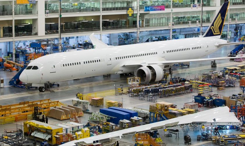 Boeing-787-Endmontage in North Charleston: Kommt durch den Sturm zum Stillstand.