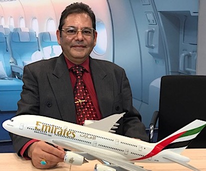 Amin Javer kennt alle Airbus A380 von Emirates in- und auswendig.