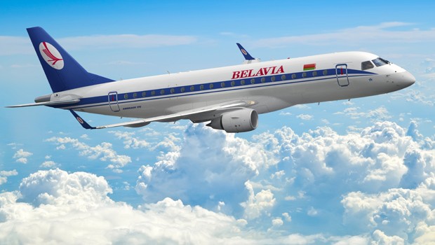 Embraer E175 von Belavia: Neu in der Flotte.
