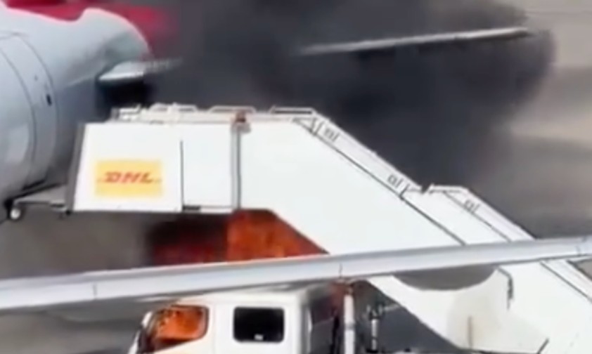 Brand am Airbus A320 von British Airways: Niemand wurde verletzt.