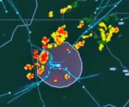 Wenn der Sturm auf einen Flughafen trifft