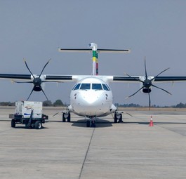 ATR42 von Air Zimbabwe: Die Fluglinie betreibt aktuell ein Flugzeug.