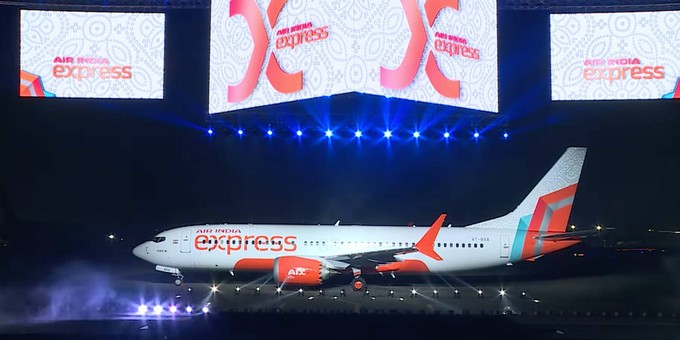 Boeing 737 Max im neuen Design von Air India Express: Soll ab sofort fliegen.