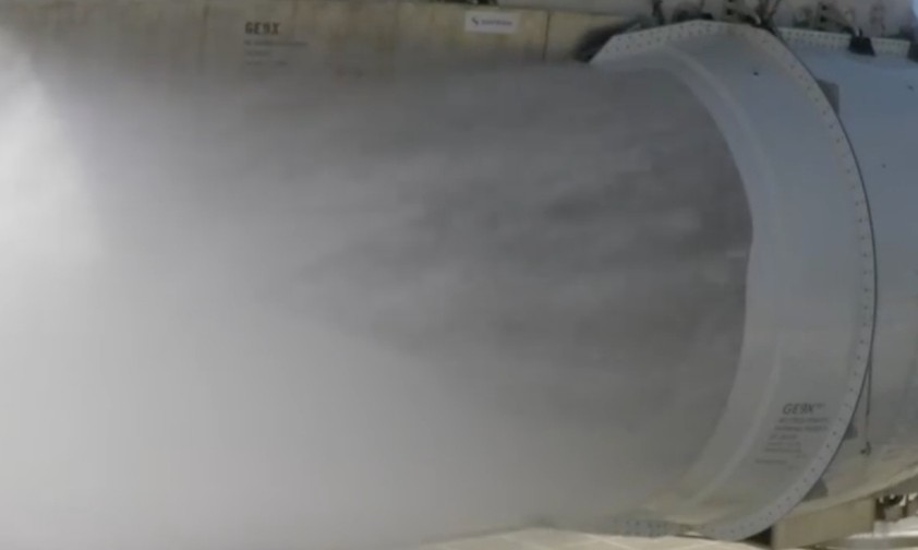 Das GE9X auf dem Wasserprüfstand: Extreme Bedingungen.