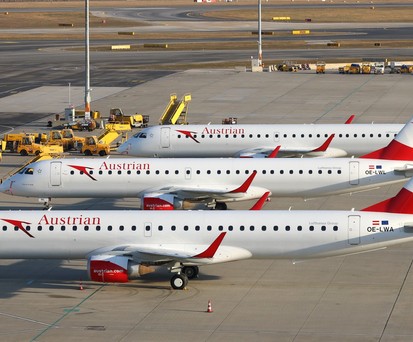 Embraer E195 von Austrian Airlines: Fliegen nicht mehr nach Graz.