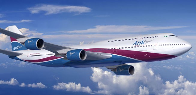 Boeing 747-8 in den Farben von Arik Air: Es wird bei einer Computer-Skizze bleiben.