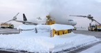 Lufthansa-Jet bei der Enteisung am Flughafen München: Für die Nacht ist Eisregen vorhergesagt.